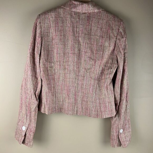 Teenflo  Single Button Waist Length Blazer with Metallic Threading - Picture 2 of 10